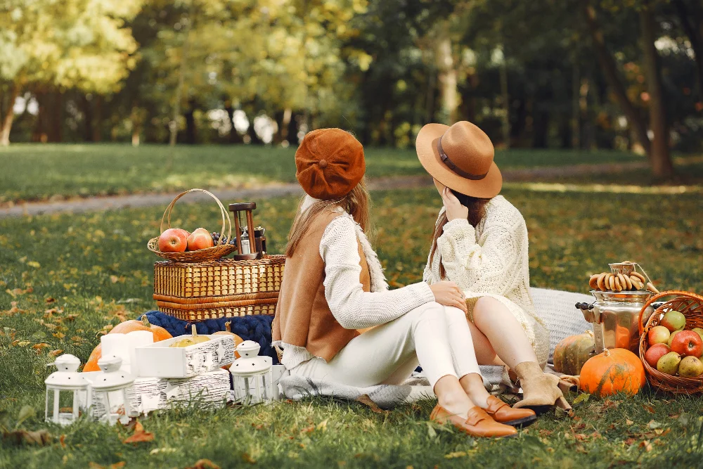 fall picnic blanket