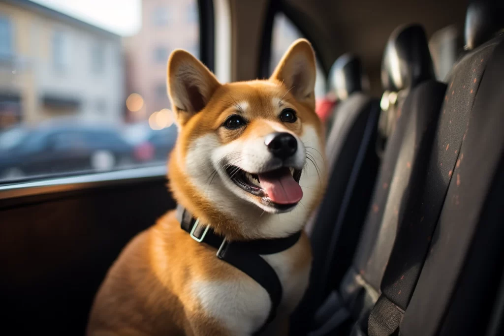 Toyota Corolla Dog Car Seat Belt for Shiba Inu