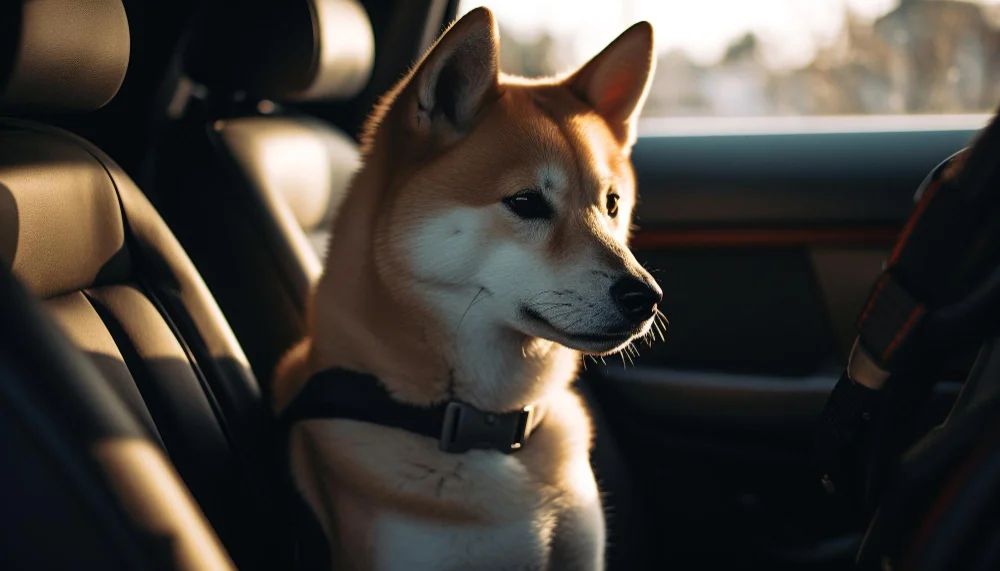 Toyota Corolla Dog Car Seat Belt for Shiba Inu